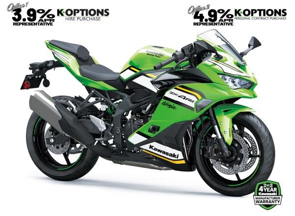 Ninja ZX-4RR and Ninja ZX-6R now available with 3.9% HP and 4.9